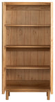 Two Door Tall Brown Curio Cabinet