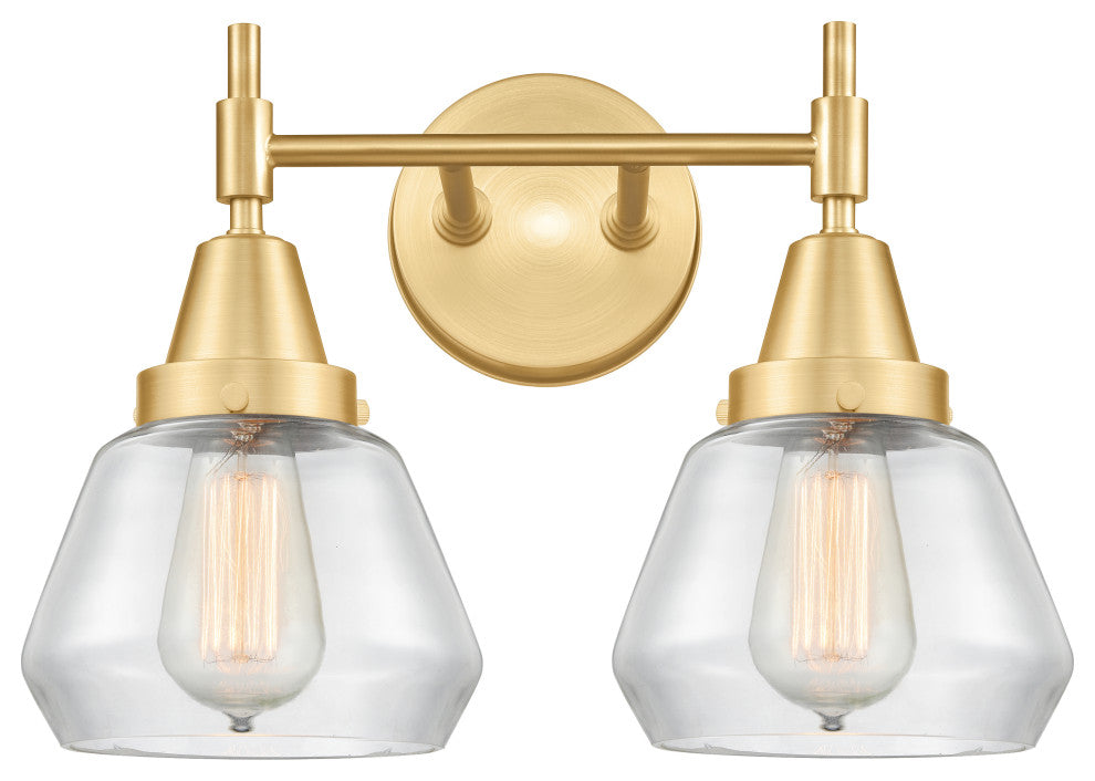 Innovations 447-2W-SG-G172 2-Light Bath Vanity Light, Satin Gold