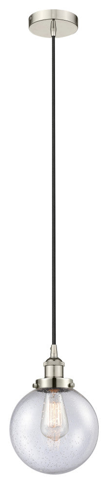 Innovations 616-1PH-PN-G204-8 1-Light Mini Pendant, Polished Nickel