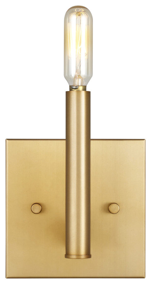 Vector Bathroom Vanity Light in Satin Brass
