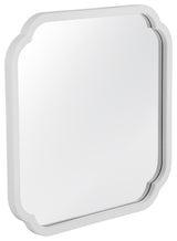 Flora Square Wall Mirror - White
