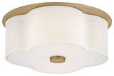 Hinkley Lighting 46441 Delaney 2 Light 14"W Flush Mount Drum - Heritage Brass