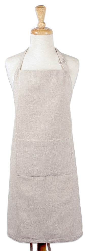 DII Natural Solid Chambray Chef Apron