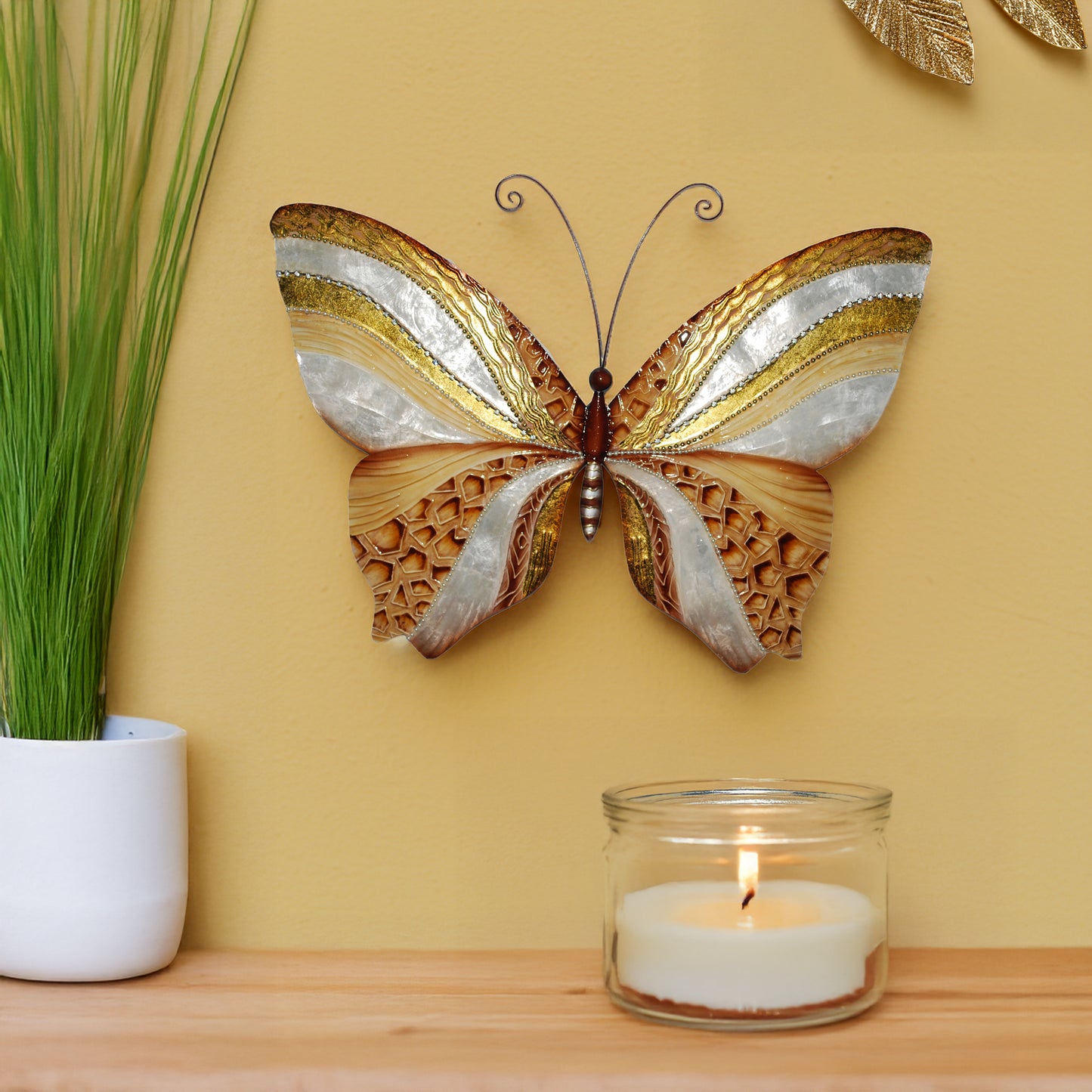 Wall Butterfly with Copper and Pearl