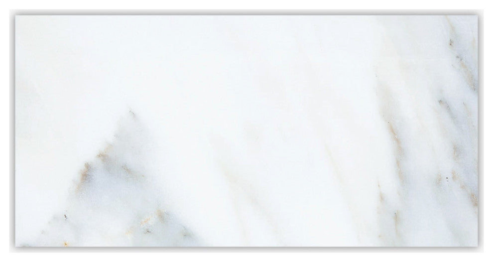 Calacatta Honed 3x6 Beveled Marble Tile