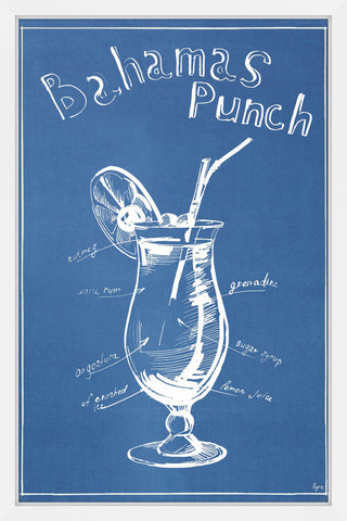 "Bahamas Punch" Framed Painting Print, 16"x24"