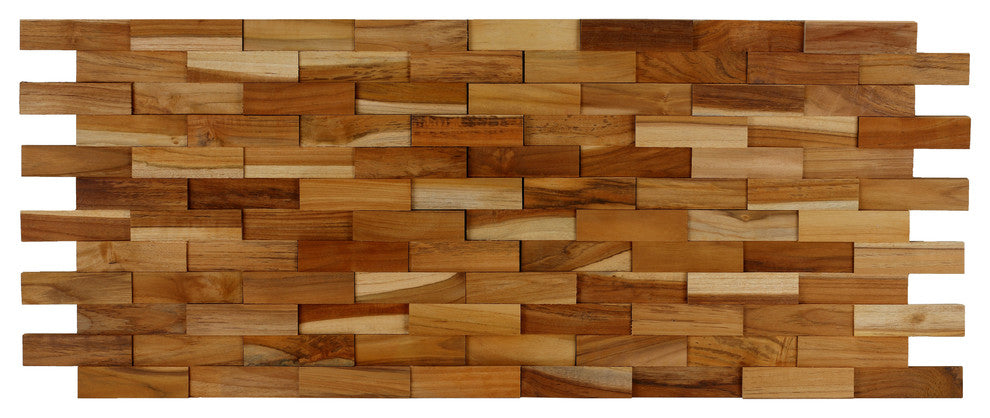 Bare Decor EZ-Wall Brick 3D Pattern Tile, Set of 10