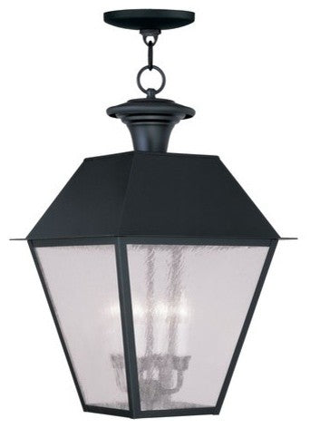 Mansfield Outdoor Chain-Hang Light, Black
