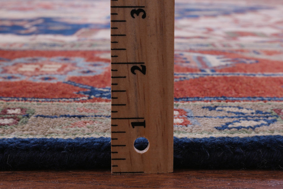 10' Square Heriz Serapi Hand Knotted Wool Rug - Q15995