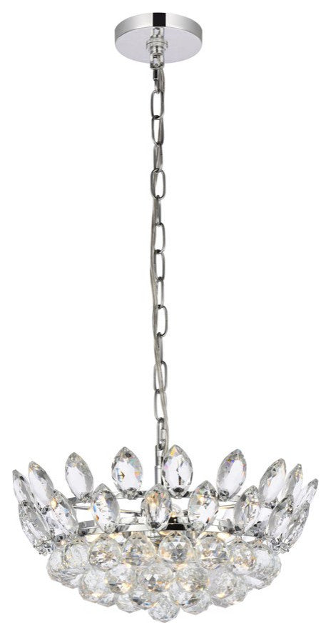 Eleana 16" Pendant, Chrome