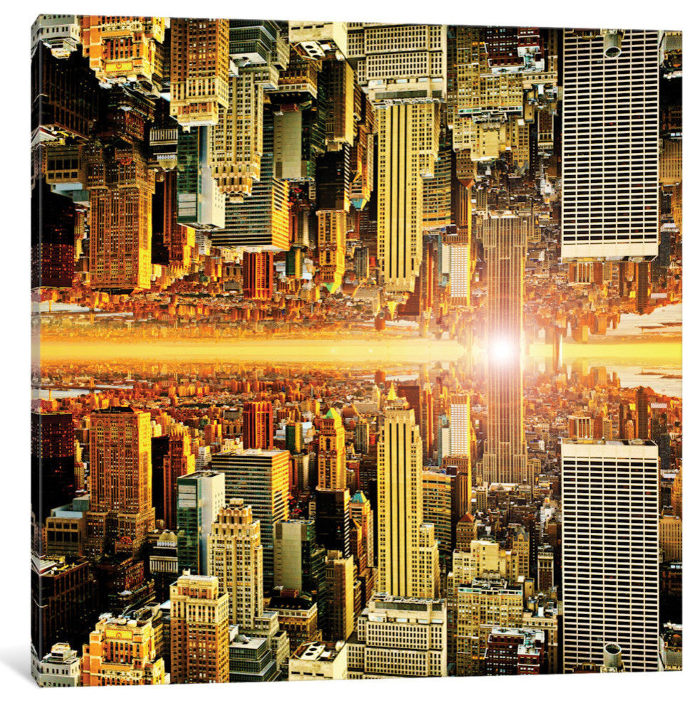 "Double Sided Manhattan" by Philippe Hugonnard, 12x12x1.5