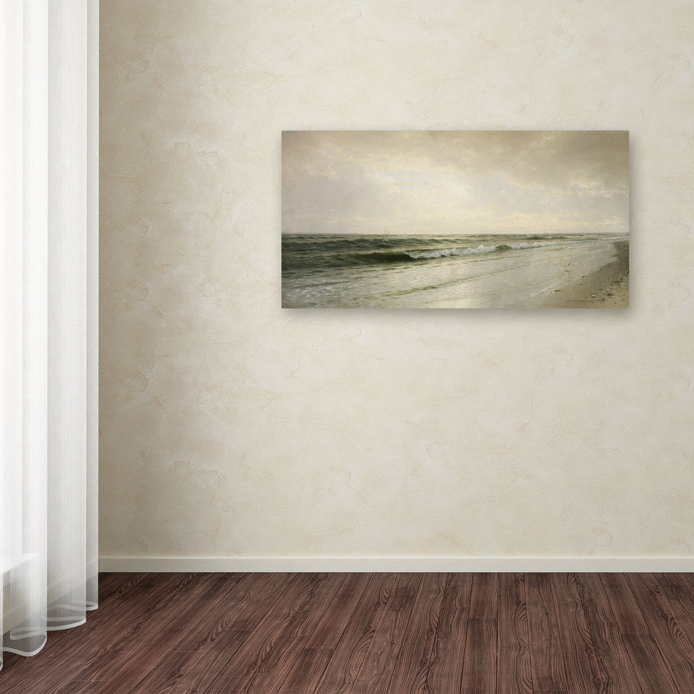 'Quiet Seascape, 1883' Canvas Art by William Richards