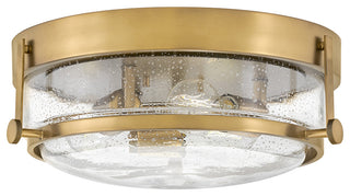 Hinkley 15" Harper Small Flush Mount Ceiling Light, Heritage Brass