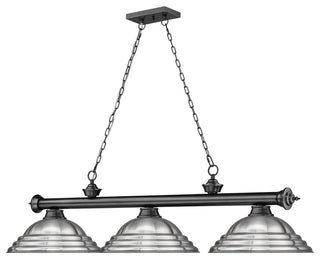 Zlite 2306-3BP-SBN 3-Light Billiard, Brushed Nickel