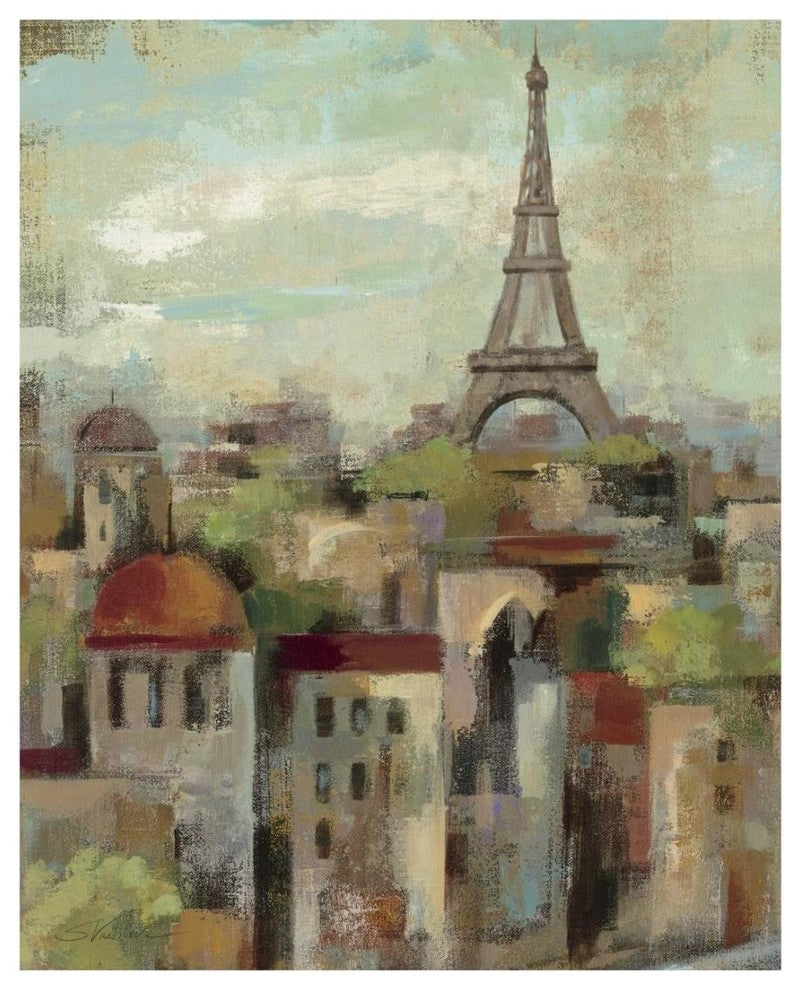 "Spring in Paris II" Digital Paper Print by Silvia Vassileva, 18"x22"