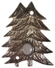 Twin Pines Door Bell, Large, Nickel