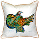 Betsy Drake Turkey Small Indoor/Outdoor Pillow 12x12