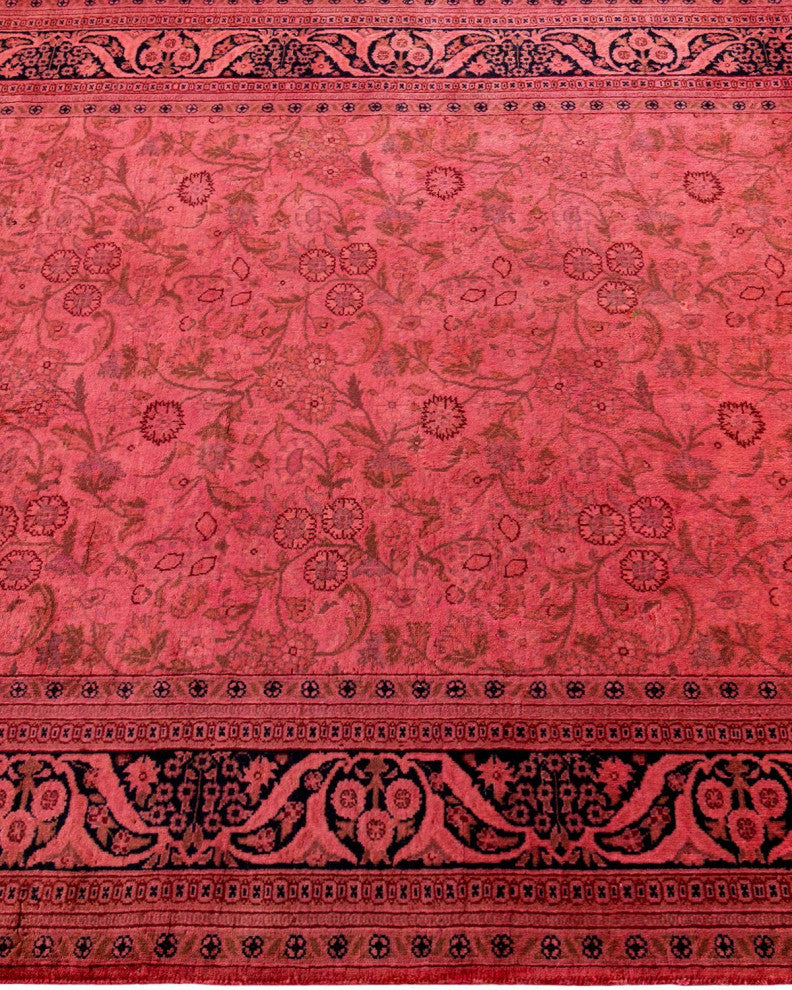 Fine Vibrance, One-of-a-Kind Hand-Knotted Area Rug Pink, 4'2"x5'10"