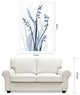 "Radiant Blues 2" Frameless Free Floating Panel Graphic Wall Art, 48"x32"
