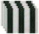 18"x14" Striate Stripe, Stripe Print Placemat, Green, Set of 4
