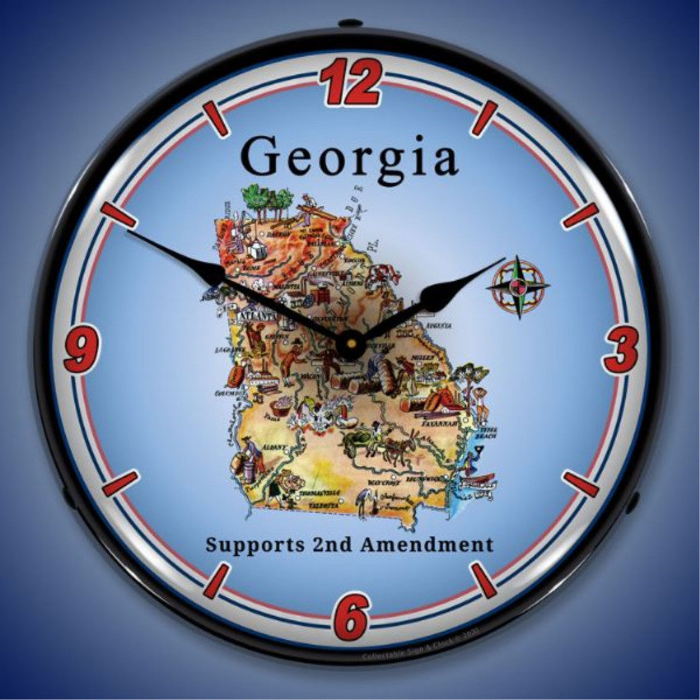 N20031033 Georgia Supports the 2nd Amendment Clock