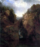 John Frederick Kensett Woodland Waterfall Premium Canvas Print