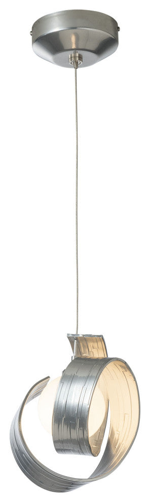 Riza Low Voltage Mini Pendant Sterling Opal Glass Standard