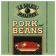 "Le Soleil Malines - Pork & Beans" Digital Paper Print by Retrolabel, 42"x42"