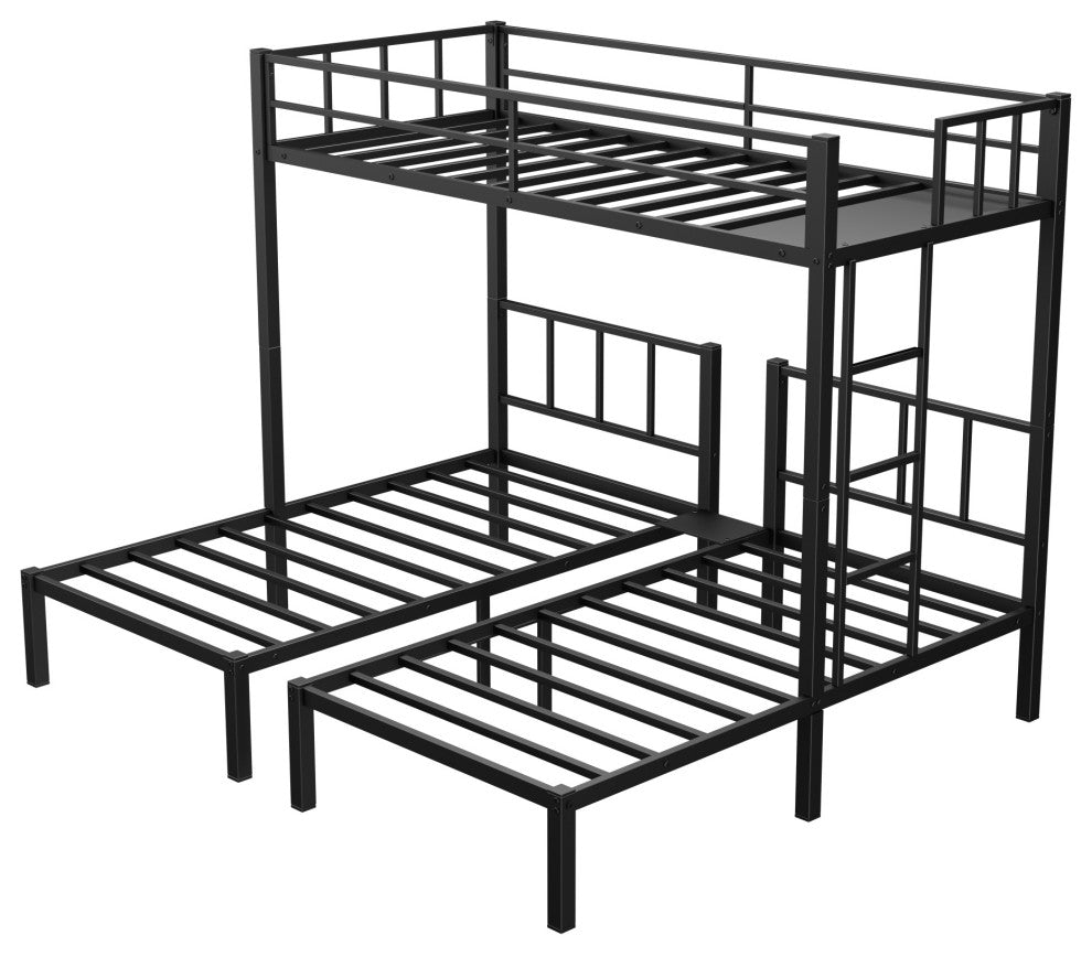 Gewnee Twin over Twin & Twin Bunk Beds for 3