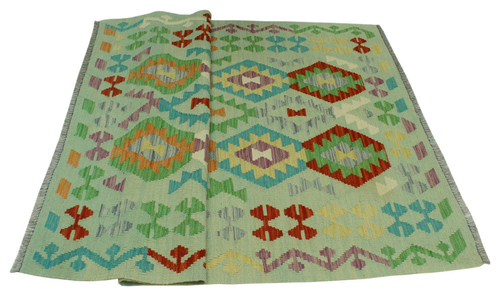 Sangat Kilim Daylin Lt. Green Rug
