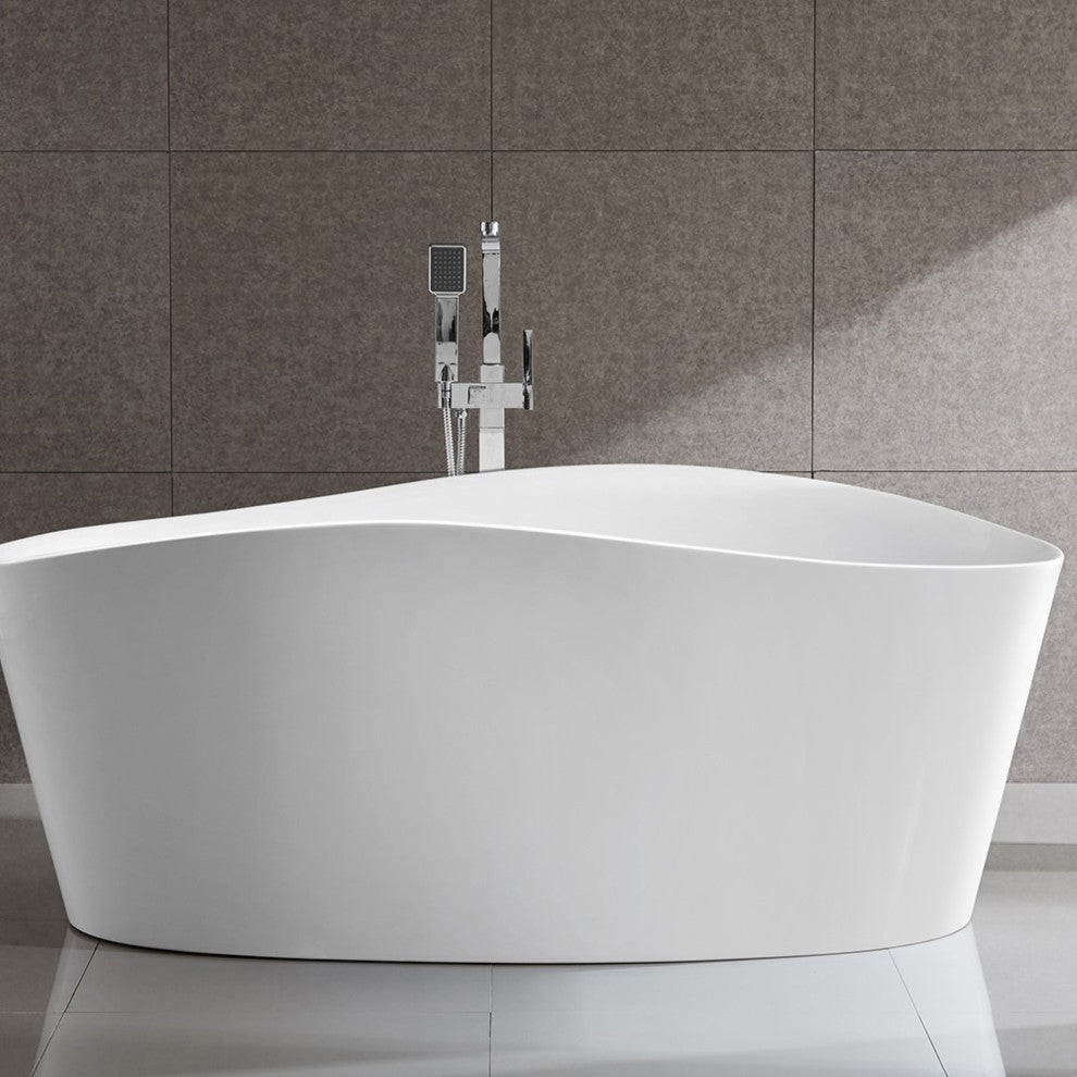 Grasse 67" Freestanding Bathtub, White