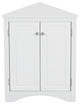 TATEUS Triangle Bathroom Storage Cabinet Freestanding Corner cabinet, White