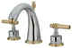 Two Handle 8" to 16" Widespread Lavatory Faucet with Brass Pop-up KS2964ML