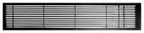 AG20 Series 4"x 36" Right Door Solid Aluminum Fixed Bar, Black-Matte