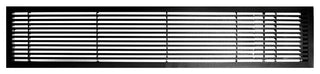 AG20 Series 4"x 36" Right Door Solid Aluminum Fixed Bar, Black-Matte