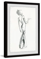 "Alluring Damsel" Framed Painting Print, 12"x18"