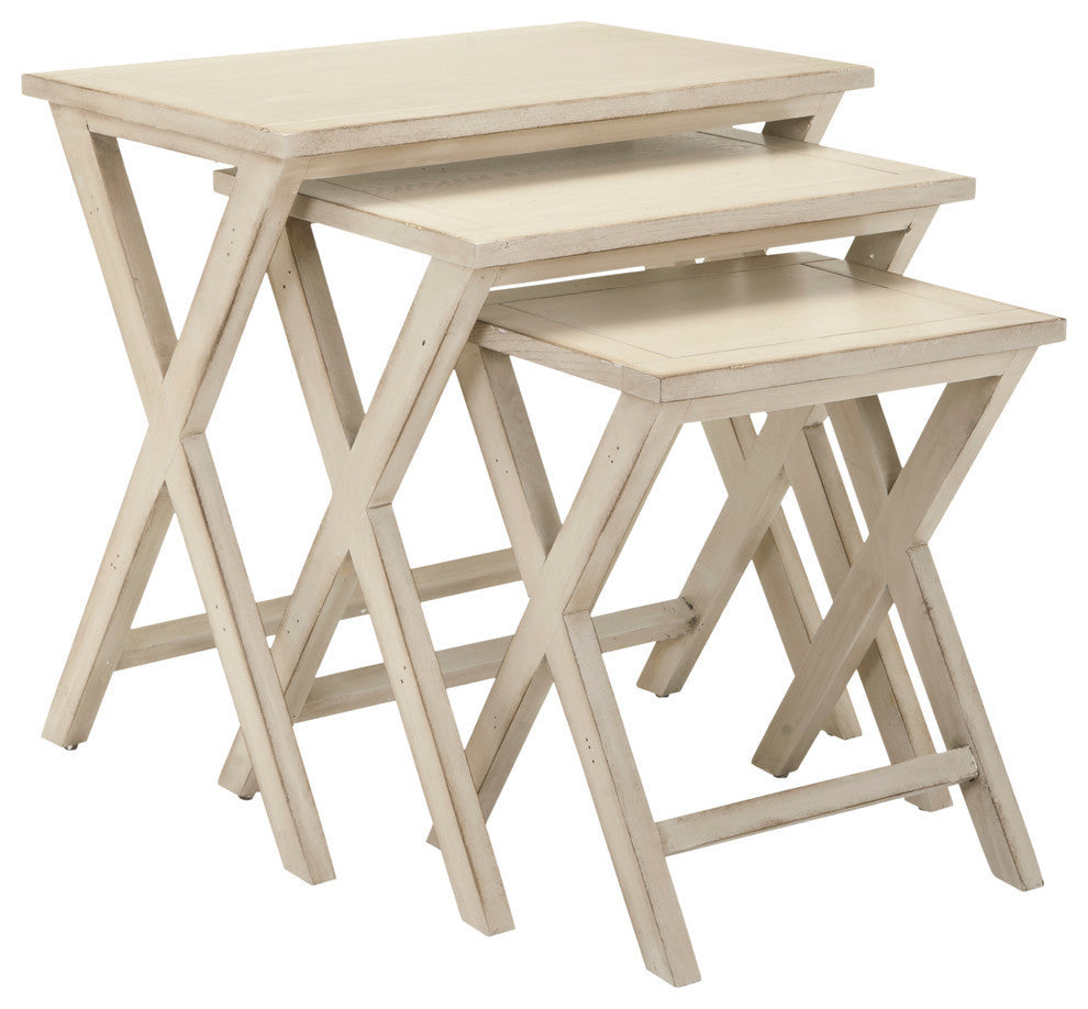 Safavieh Maryann Stacking Tray Tables, 3-Piece Set