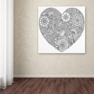 Hello Angel 'Love Heart' Canvas Art, 35x35