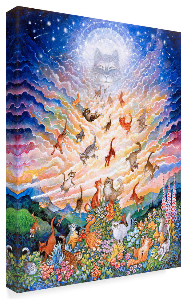 "Cats In The Sky" by Bill Bell, Canvas Art