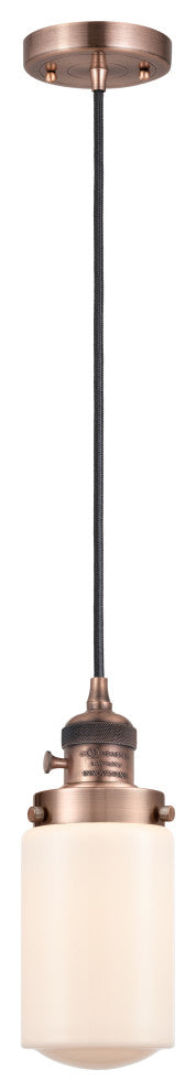 INNOVATIONS 201CSW-AC-G311-LED 1-Light Mini Pendant Antique Copper