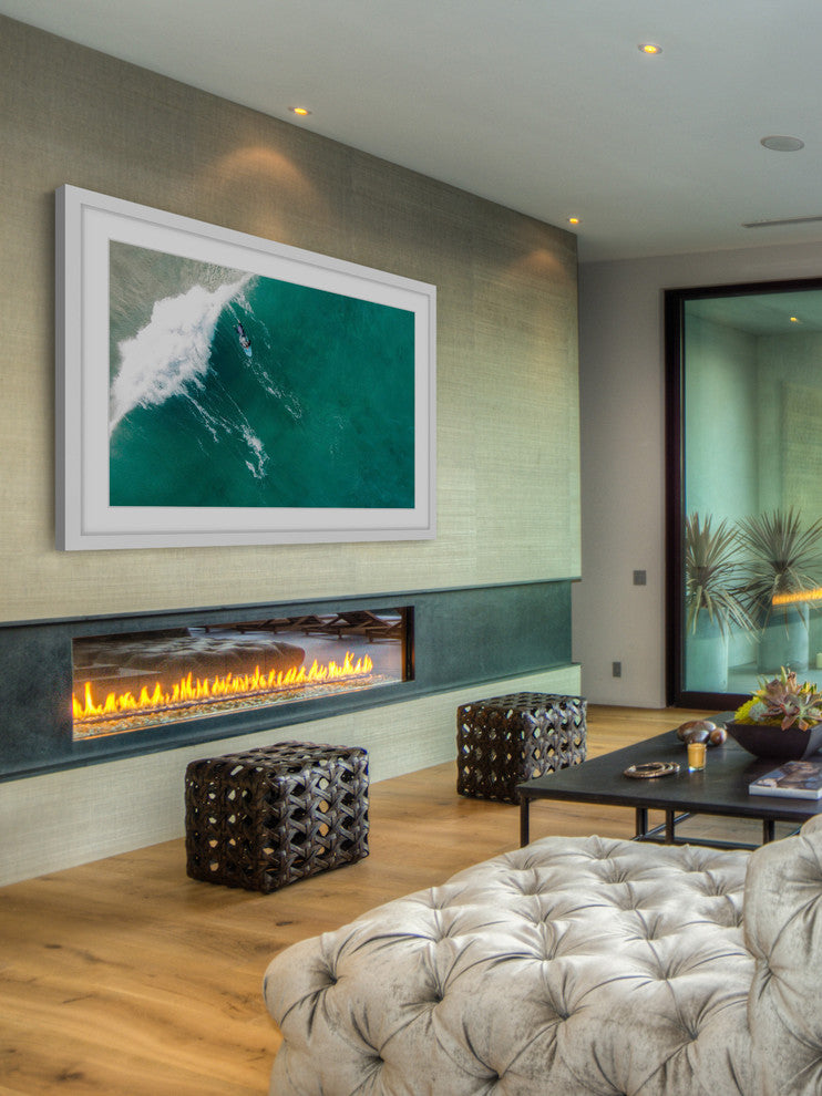 "Big Wave" Framed Print by Karolis Janulis