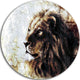 Mystic Face, Animal Round Wall Art, 11"