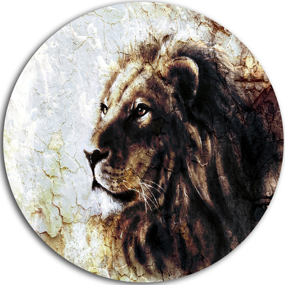 Mystic Face, Animal Round Wall Art, 11"