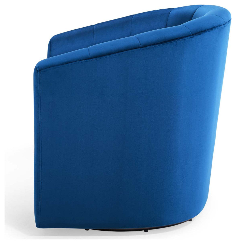 Armchair Accent Chair, Velvet, Blue Navy, Modern, Living Lounge Hospitality
