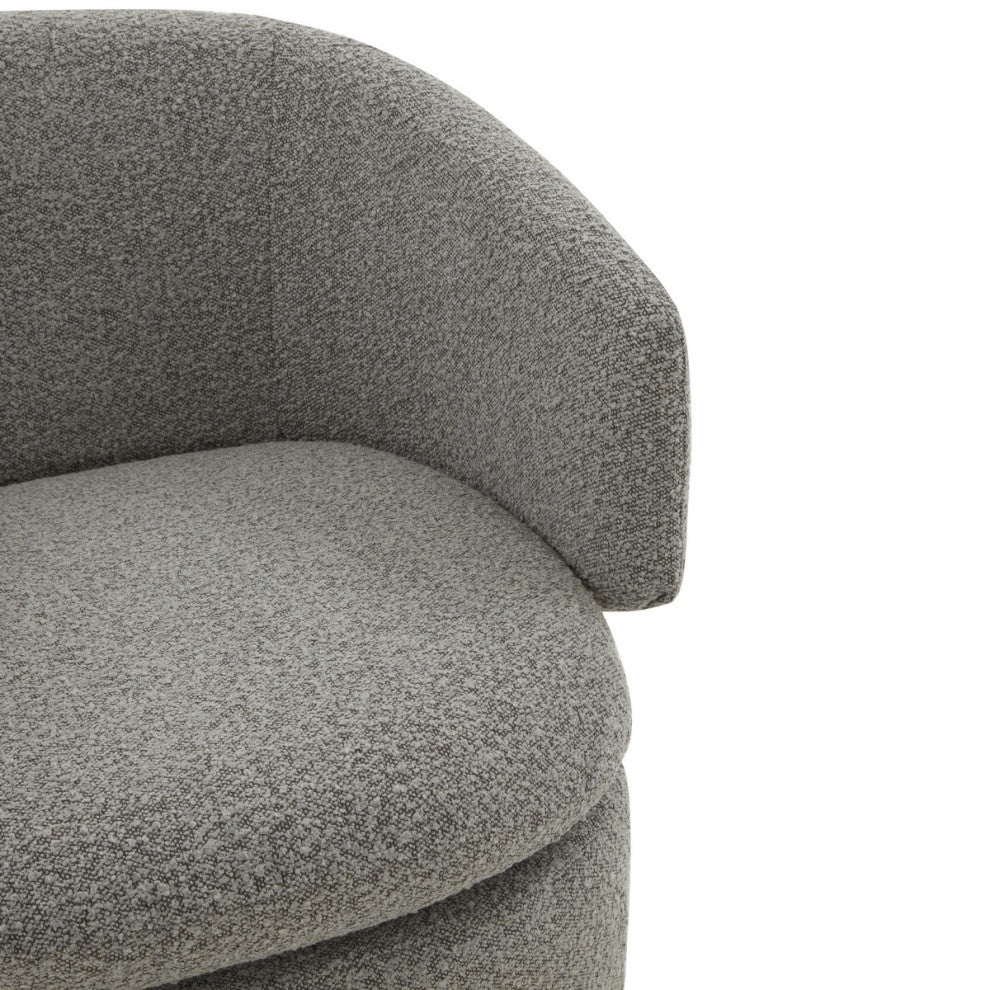 Safavieh Couture Phyllis Boucle Swivel Chair, Grey