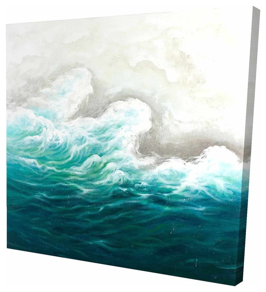 Seaside, Fine Art Gallery Wrapped Canvas, 24"x24"