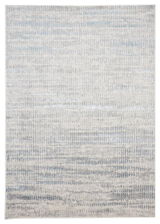 Weave & Wander Aurelian Modern Metallic Distressed Rug, Ivory/Silver, 10'x13'2"