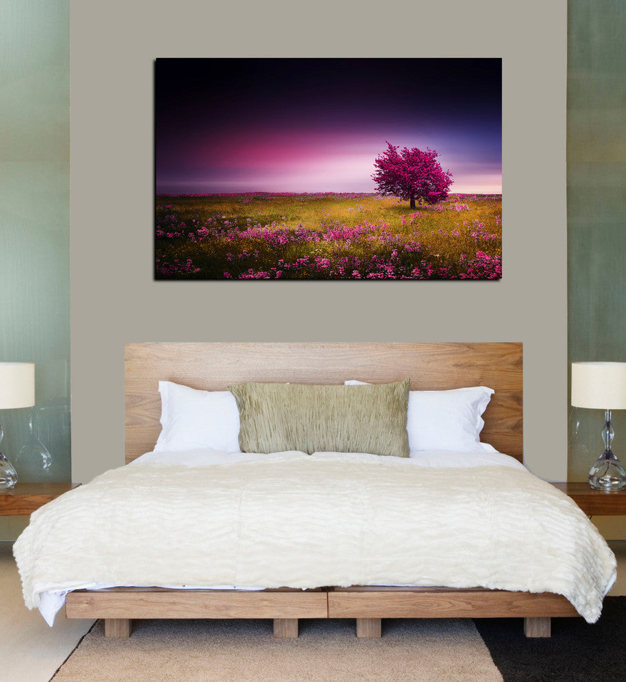Epic Graffiti "Pink Nights" Giclee Canvas Wall Art, 26"x40"