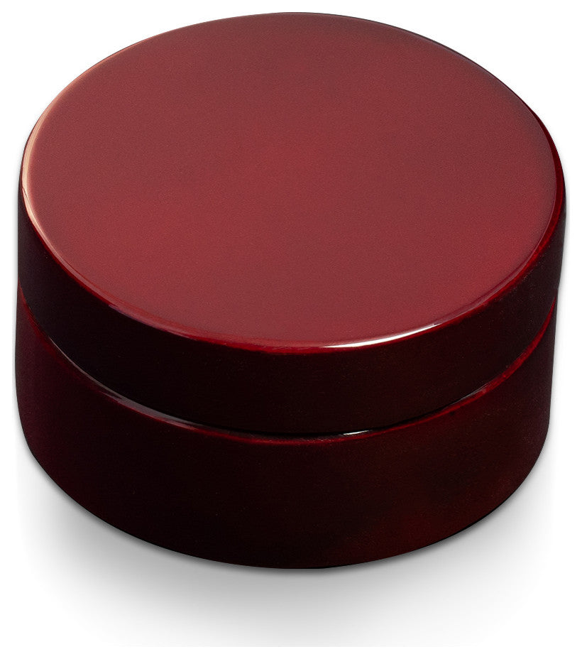 High Lacquered Finished Rosewood Compass, Brass Accents