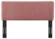 Headboard, Full Queen Size, Velvet, Pink, Modern Contemporary, Bedroom Master